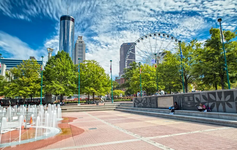 Skyline of Atlanta, Georgia from Centennial Park